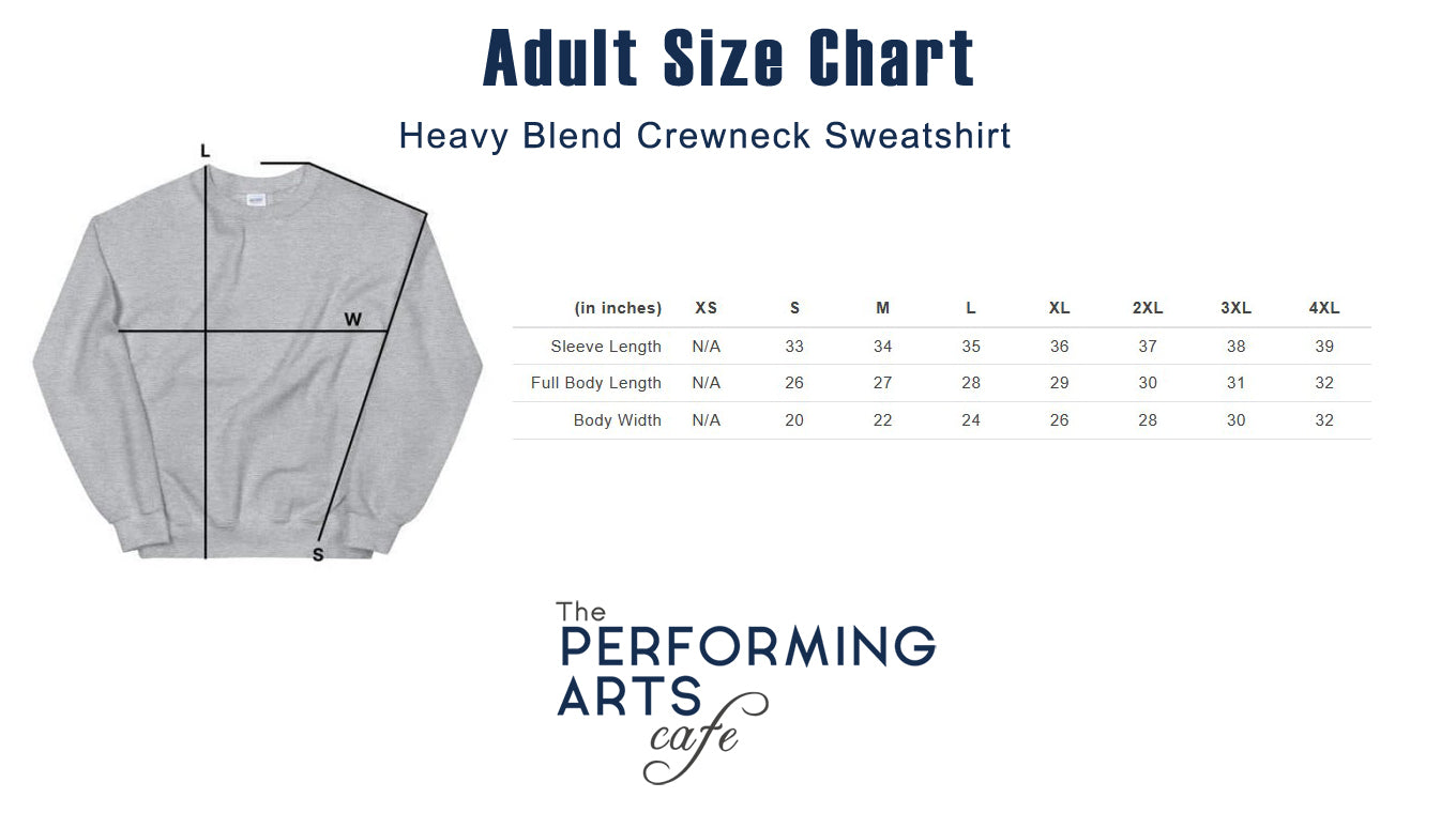 Hoodie Sweatshirt - THEATRE - Black/Clyde - 2 Text Color Options